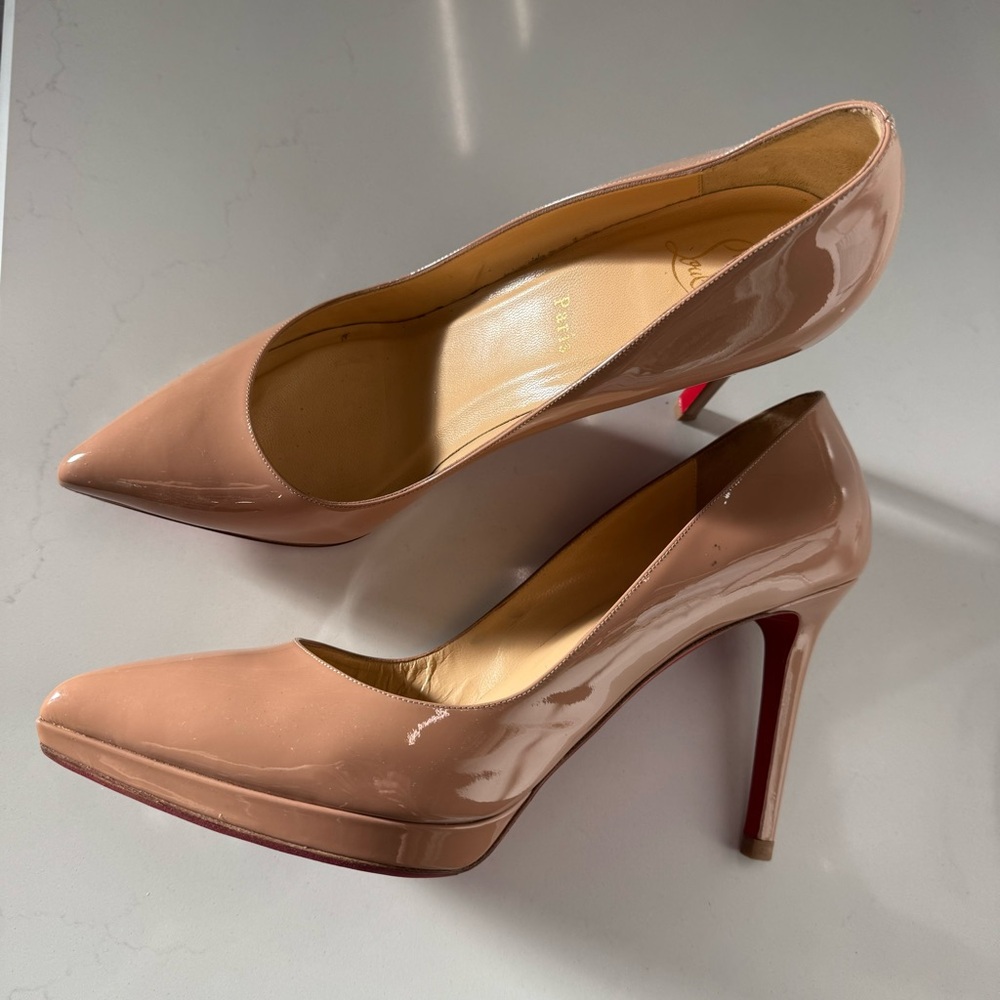 Christian Louboutin Platform Point Pump Patent Leather - Picture 1 of 6